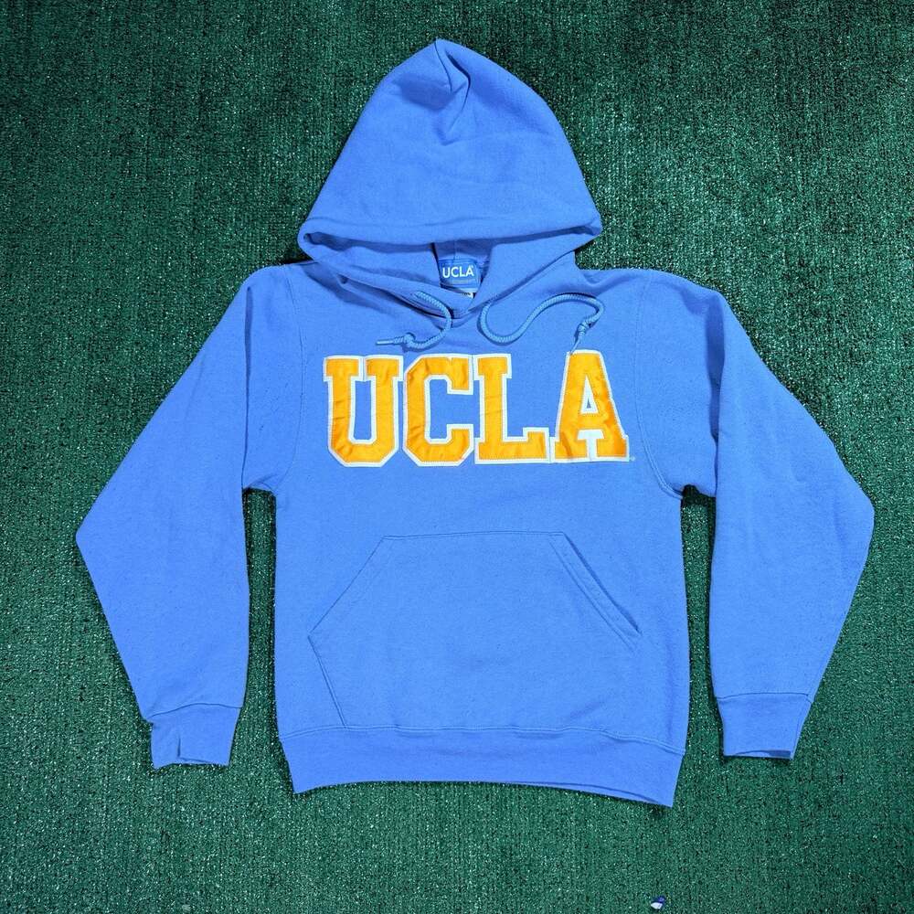 UCLA Gold Standard Hoodie Sweatshirt Adult X-Small Blue Vintage 90s Made in USA